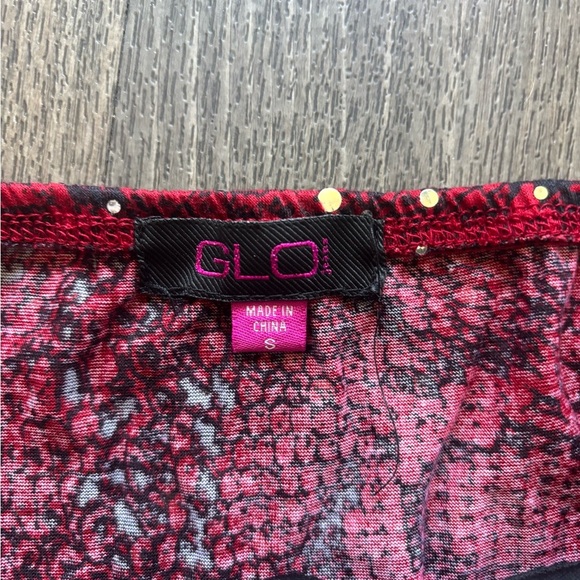 GLO Jeans Red Sequin Tank Top - Picture 2 of 5